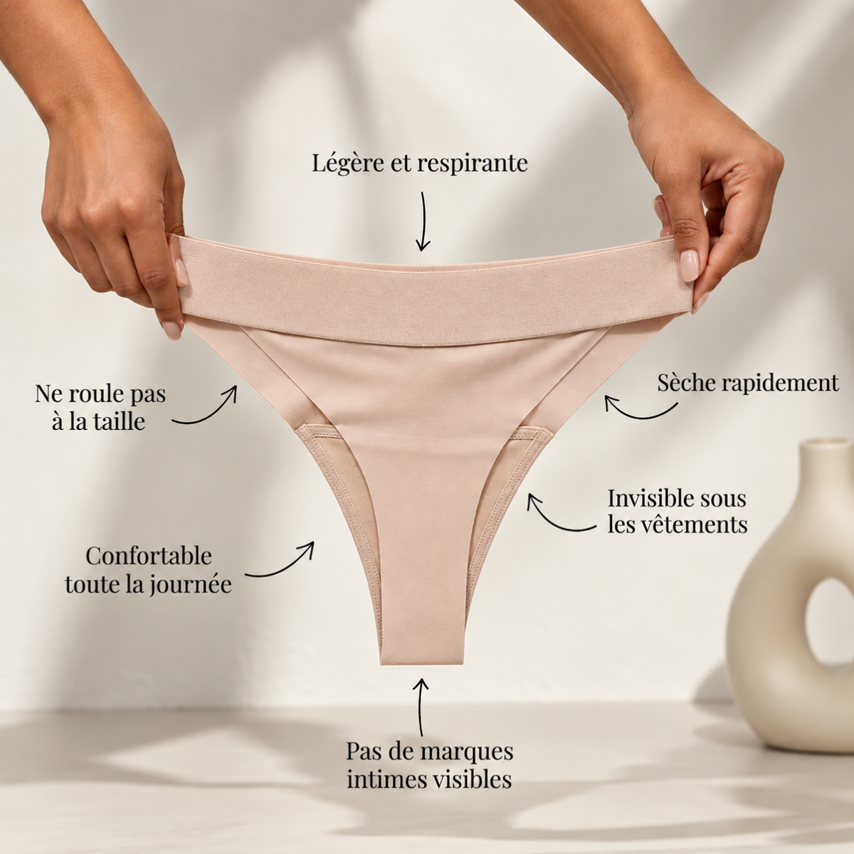 String Invisible Anti-Marque Intime – Taille Basse